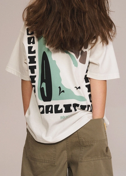 Дитяча футболка Coalition CLTN K CHECK – off white