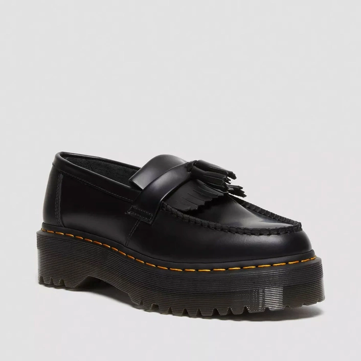 Dr. Martens Adrian Quad Leather Platform Tassle Loafers 27989001