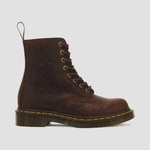Dr. Martens жіночі черевики 1460 Pascal Deboss Floral Crazy Horse темно-коричневі 43276200