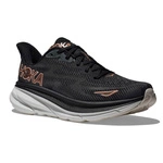 HOKA Clifton 9 жіночі кросівки для бігу Black / Rose Gold