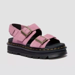 Dr. Martens сандалі на платформі Zebzag замшеві пудрово-рожеві жіночі 42689650