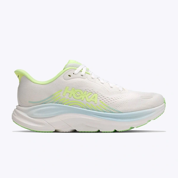 HOKA Clifton 11 жіночі кросівки для бігу Frost/Neon Yuzu