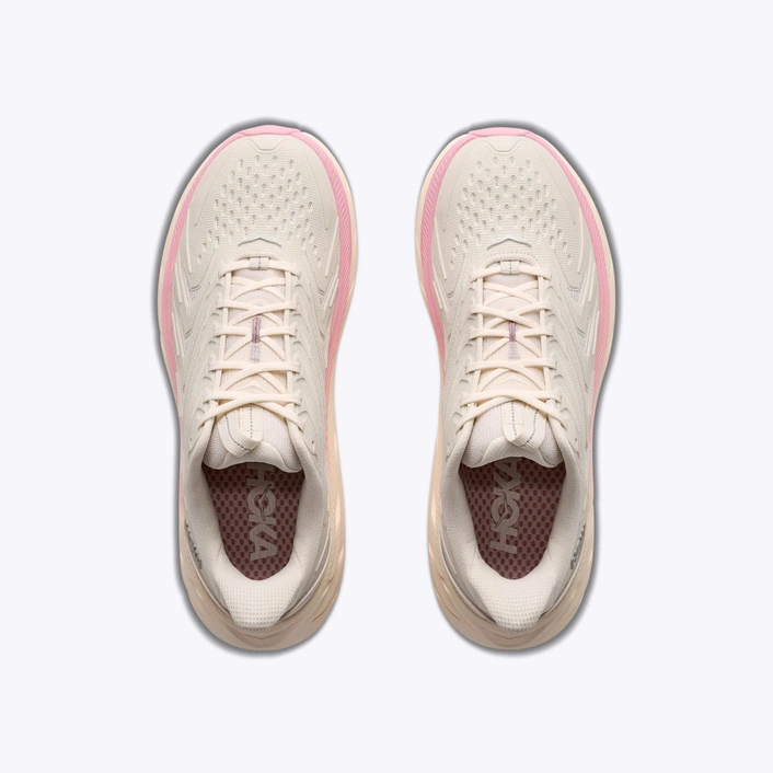 HOKA Clifton UTL жіночі повсякденні кросівки Alabaster/Dewy Pink