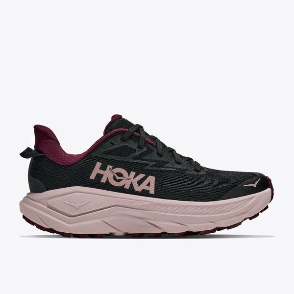 HOKA Challenger 8 жіночі кросівки для трейлраннінгу Black/Pink Opal