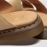Dr. Martens шльопанці Josef замшеві світло-коричневі 41083200