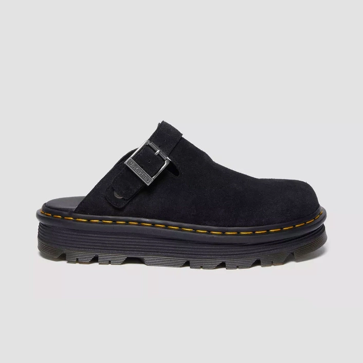 Dr. Martens мюлі на платформі Zebzag Slingback замшеві чорні 31657001