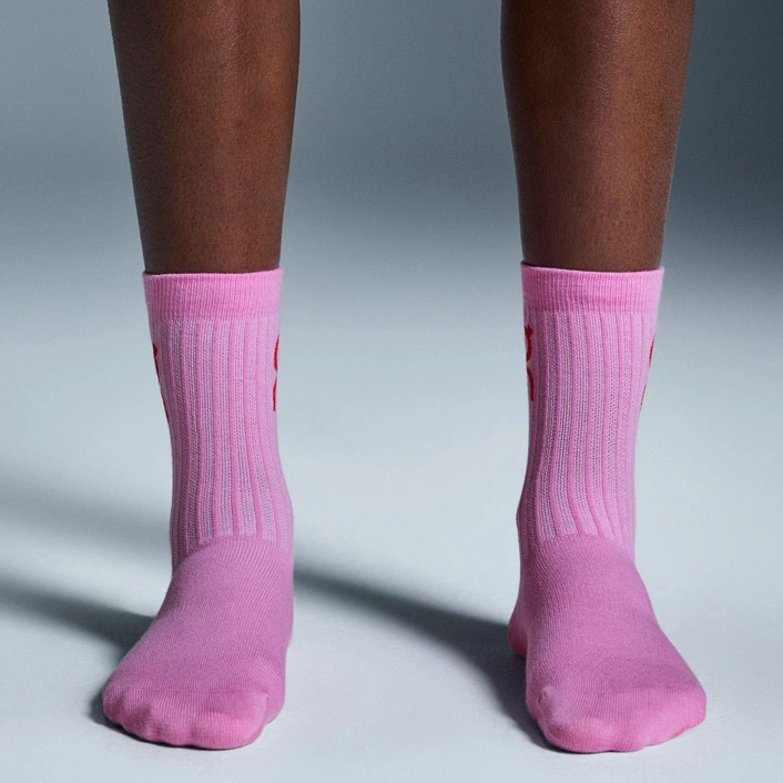 On Шкарпетки Logo Sock High 3P mauve-raspberry 2UF10313052