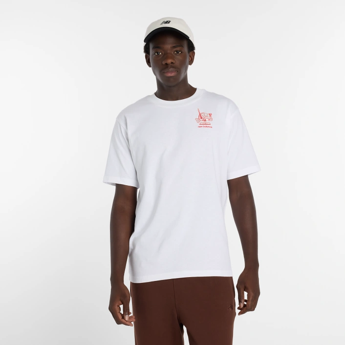New Balance Футболка Біла Ramen MT61H51DWT