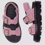 Dr. Martens сандалі на платформі Zebzag замшеві пудрово-рожеві жіночі 42689650