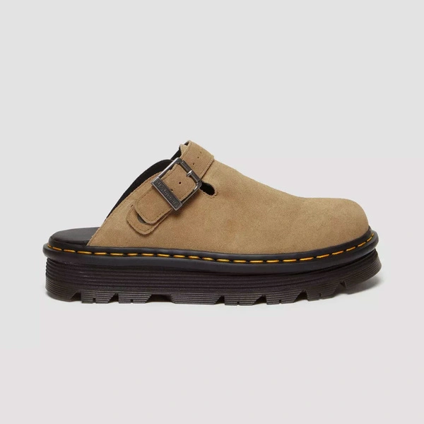 Dr. Martens мюлі на платформі Zebzag Slingback замшеві світло-коричневі 31737439