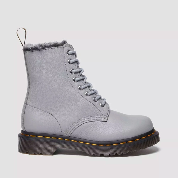 Dr. Martens утеплені черевики 1460 Serena Virginia світло-сірі 31301775
