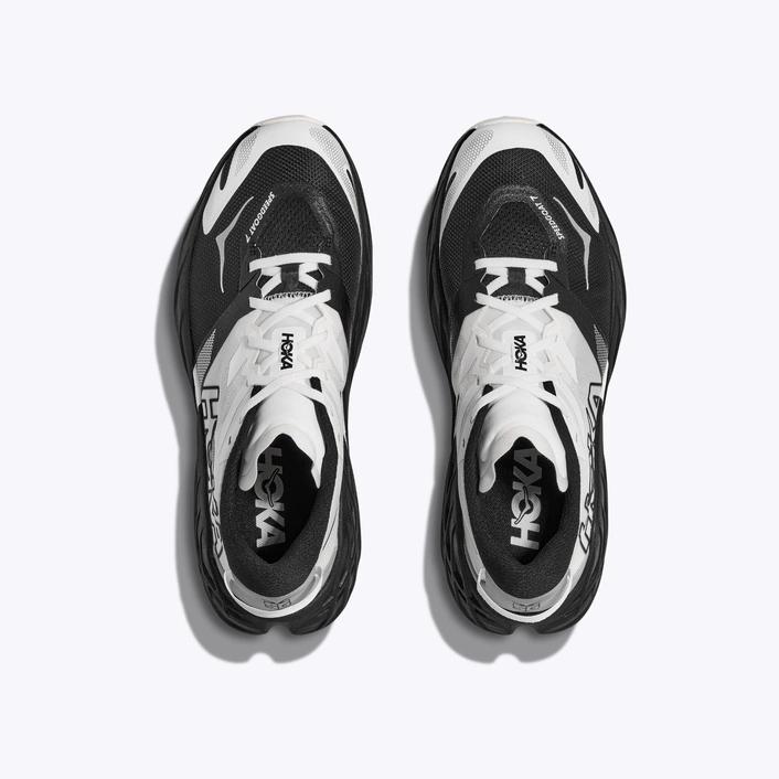 HOKA Speedgoat 7 жіночі кросівки для трейлраннінгу Black/White