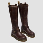 Dr. Martens високі байкерські чоботи Anistone Knee High Crazy Horse темно-коричневі 41871200