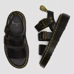 Dr. Martens сандалі на платформі Gryphon Quad чорні жіночі 25720001