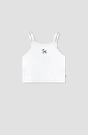 Kaotiko White Balloon Puppy Lycra Top