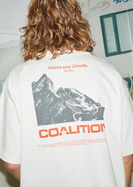Чоловіча футболка Coalition CLTN DEW – off white