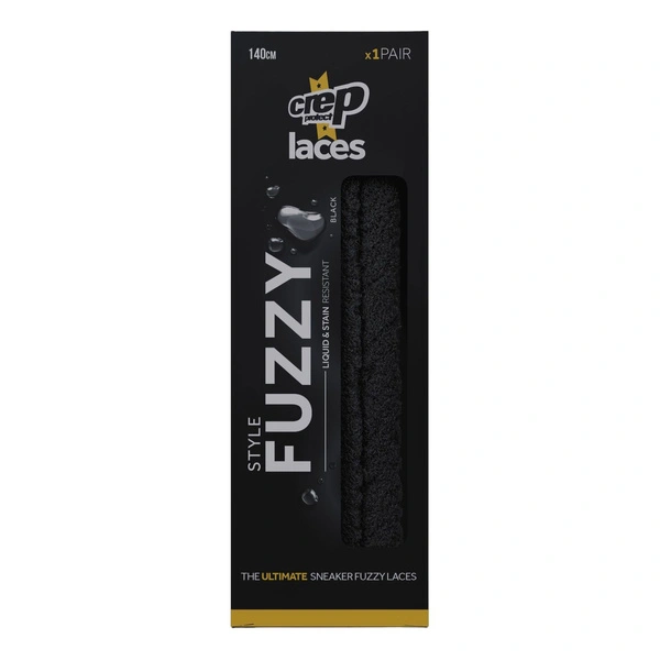 Crep Protect Black Fuzzy Laces