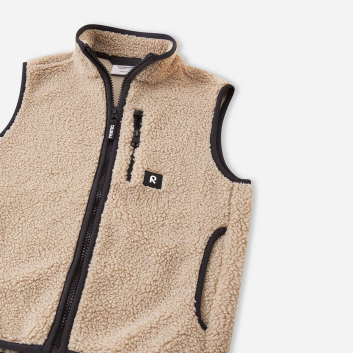 Reima Fleece vest Tupas Beige 5200497A0760