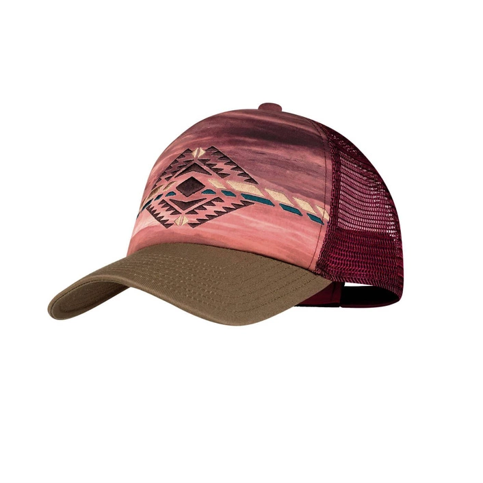 Buff Trucker Cap SYKORA MAROON