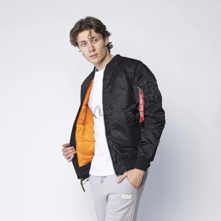Alpha Industries MA-1 VF 59 Long JACKET BLACK