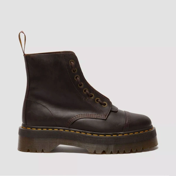 Dr. Martens черевики на платформі Sinclair Crazy Horse темно-коричневі 40910200