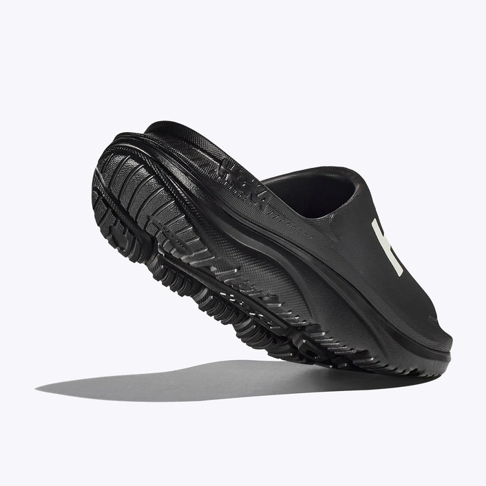 HOKA Ora Athletic Slide унісекс шльопанці для відновлення Black / White