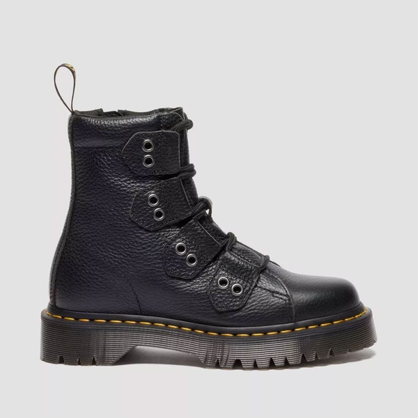 Dr. Martens жіночі черевики 1460 Bex Milled Nappa зі шнурівкою до носка чорні 41750001