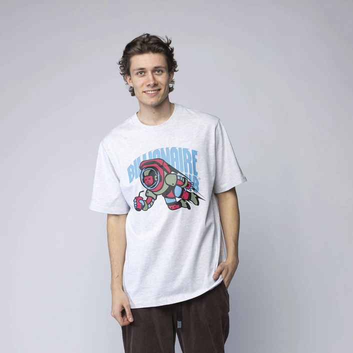 Billionaire Boys Club CAFETERIA LOGO T-SHIRT - ASH