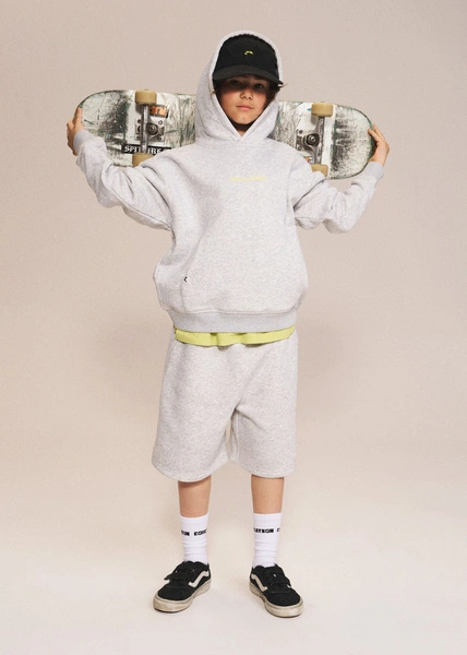Дитяче худі Coalition CLTN K HOODIE – світло-сірий меланж