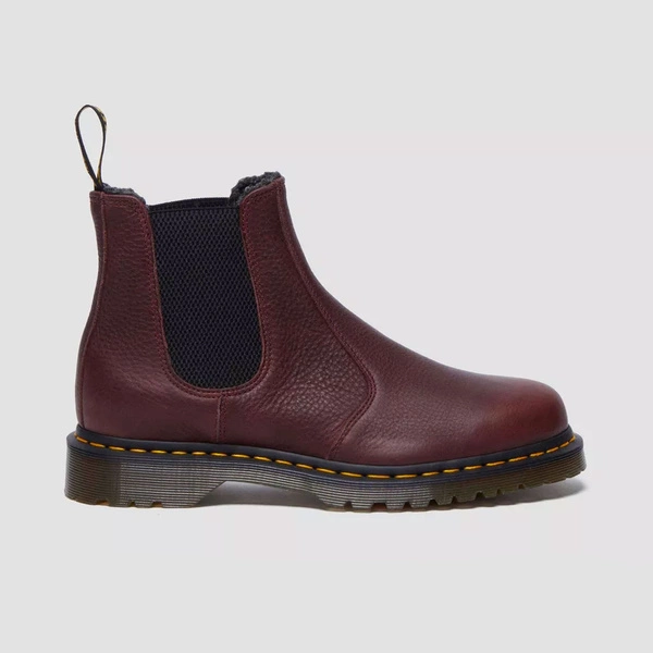 Dr. Martens утеплені челсі 2976 Grizzly вишневі 31874600