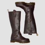 Dr. Martens високі байкерські чоботи Anistone Knee High Crazy Horse темно-коричневі 41871200