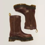 Dr. Martens ковбойські чоботи на платформі Quad Mid Desert Rodeo темно-коричневі 43175200