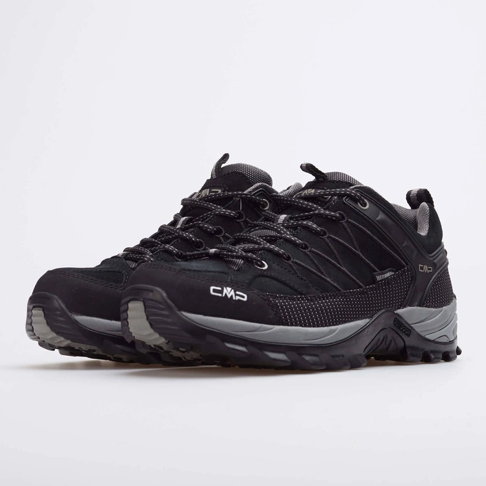 CMP RIGEL LOW TREKKING SHOES WP NERO/GREY