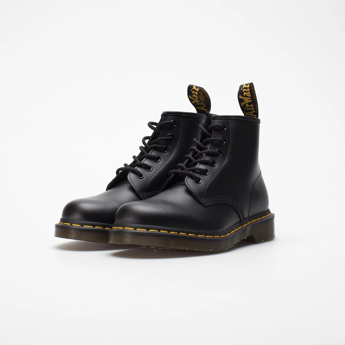 Dr.Martens 101 Yellow Stitch Smooth Leather Ankle Boots 26230001