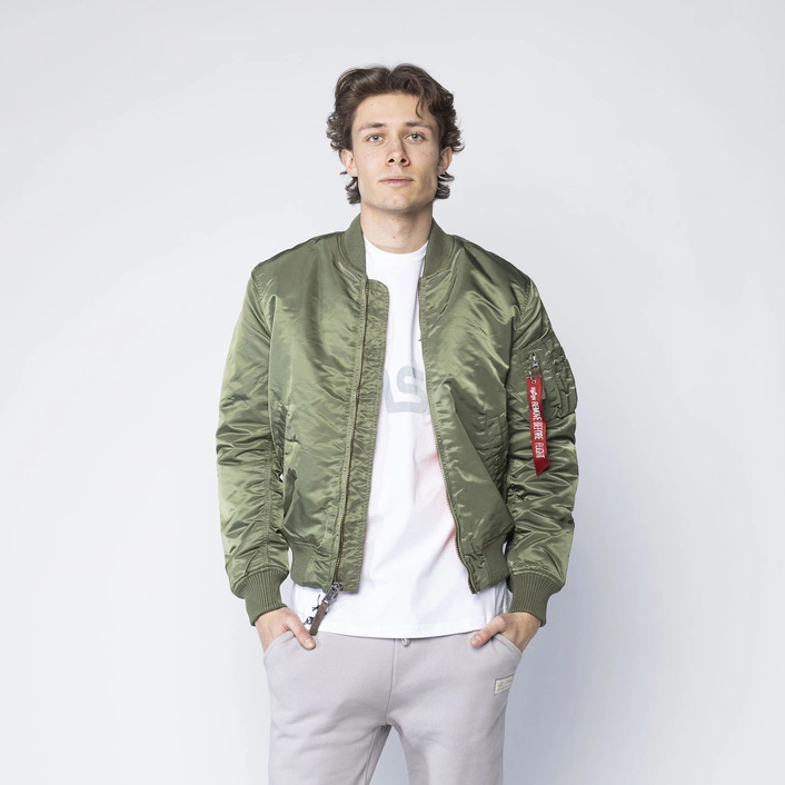 Alpha Industries MA-1 VF 59 Long JACKET DARK GREEN