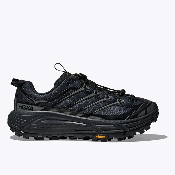 HOKA Mafate Three2 Wordmark унісекс повсякденні кросівки Black/Outer Orbit