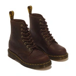 Dr. Martens жіночі черевики 1460 Pascal Deboss Floral Crazy Horse темно-коричневі 43276200