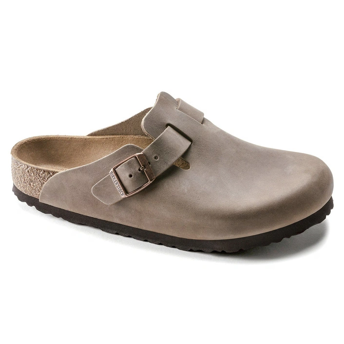 Birkenstock Boston Oiled Leather Unisex Tobacco Brown 960813 (Вузькі)
