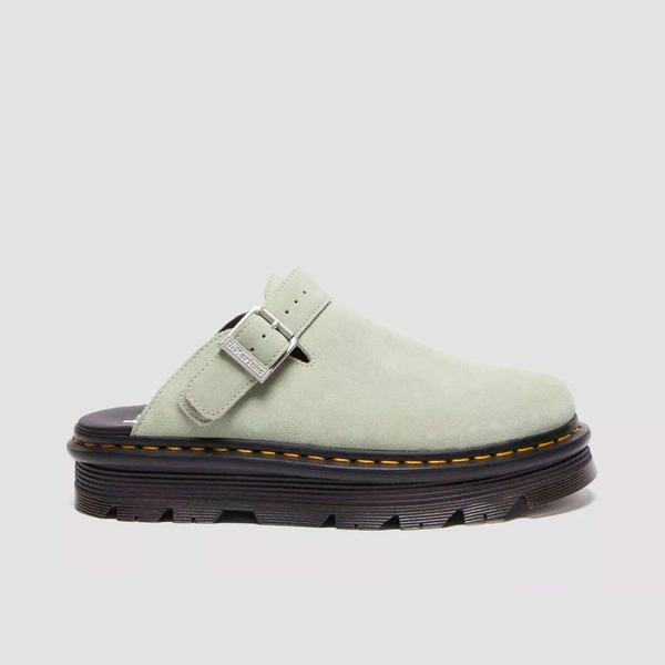 Dr. Martens мюлі на платформі Zebzag Slingback замшеві зелені 31937300