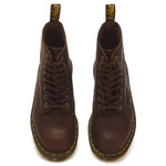 Dr. Martens жіночі черевики 1460 Pascal Deboss Floral Crazy Horse темно-коричневі 43276200