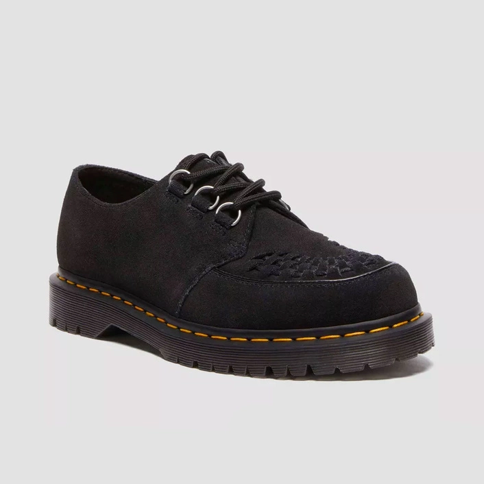 Dr. Martens кріпери Ramsey з плетеної замші чорні 40572001