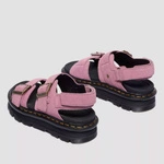 Dr. Martens сандалі на платформі Zebzag замшеві пудрово-рожеві жіночі 42689650