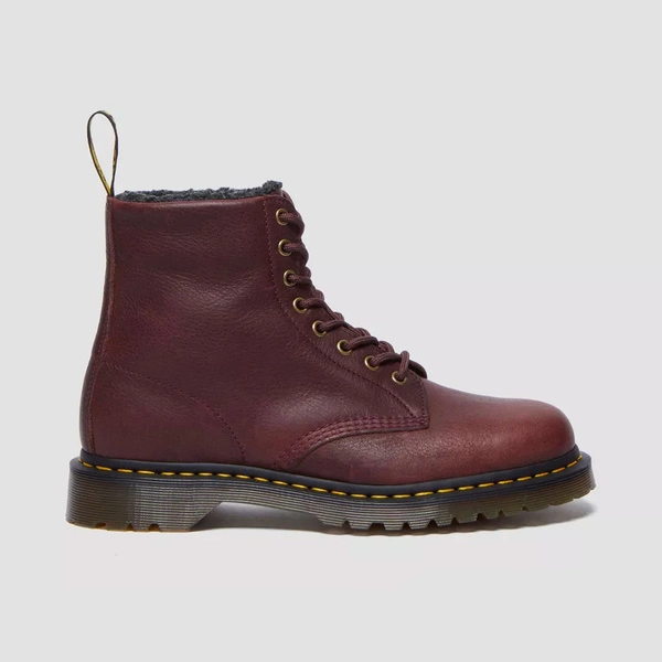 Dr. Martens утеплені черевики 1460 Grizzly вишневі 31873600