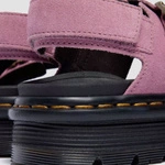 Dr. Martens сандалі на платформі Zebzag замшеві пудрово-рожеві жіночі 42689650