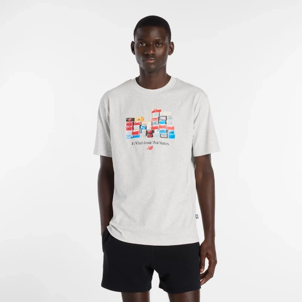 New Balance Футболка чоловіча Сіра MT61H0DXAHH