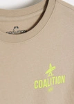 Дитяча футболка Coalition CLTN K NEON – бежевий