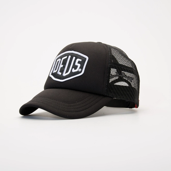 Deus Ex Machina BAYLANDS TRUCKER HAT - BLACK-WHITE
