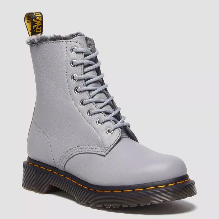 Dr. Martens утеплені черевики 1460 Serena Virginia світло-сірі 31301775