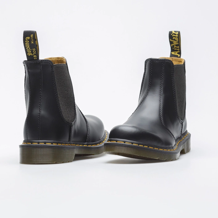Dr. Martens челсі 2976 Yellow Stitch Smooth чорні 22227001
