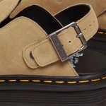 Dr. Martens мюлі на платформі Zebzag Slingback замшеві світло-коричневі 31737439